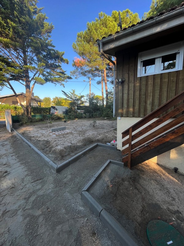 Viabilisation de deux maisons à Maubuisson en Gironde