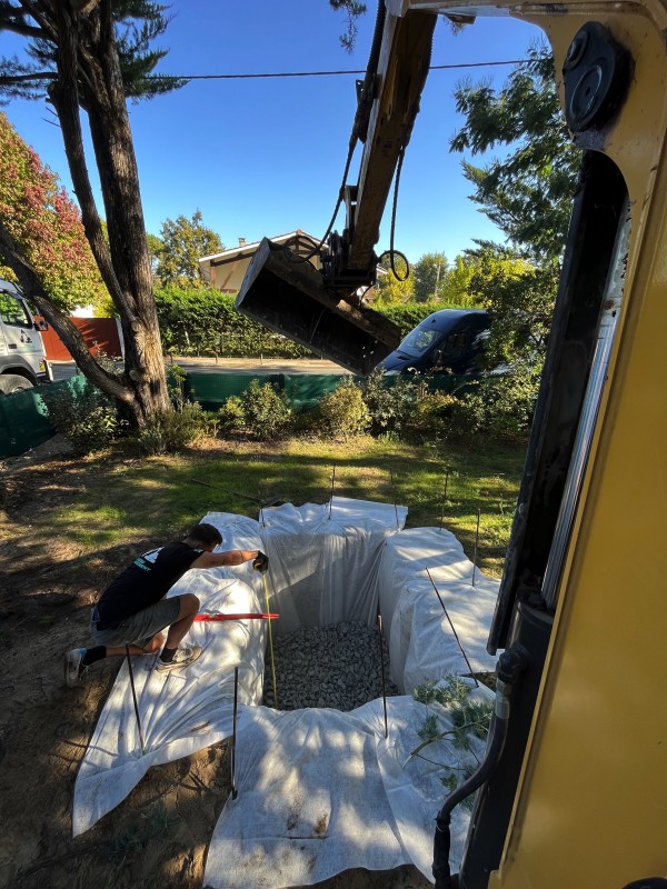 Viabilisation de deux maisons à Maubuisson en Gironde