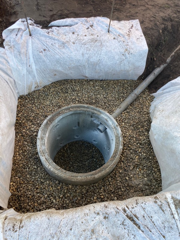 Assainissement et viabilisation d’une maison neuve sur la commune de Pessac .