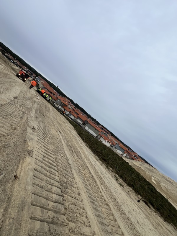 Travaux forestier en Gironde, renforcement digue et plage 