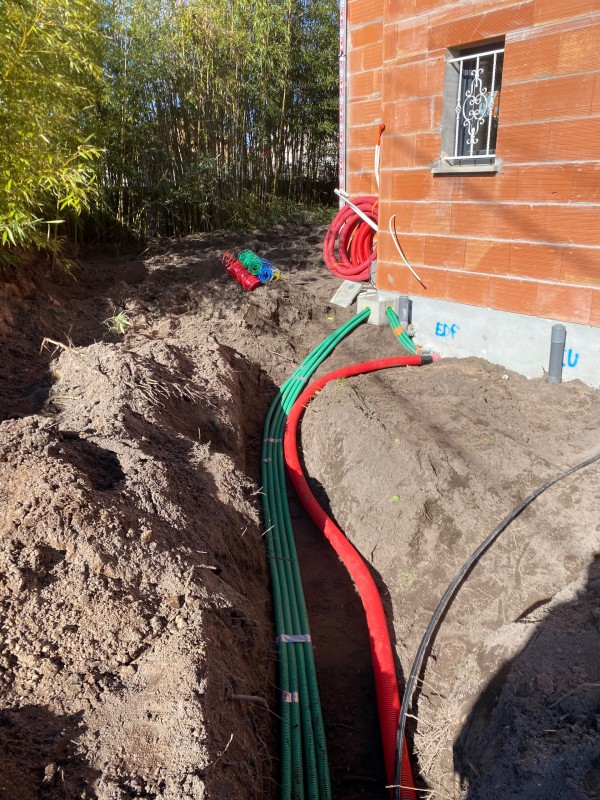 Assainissement et viabilisation d’une maison neuve sur la commune de Pessac .