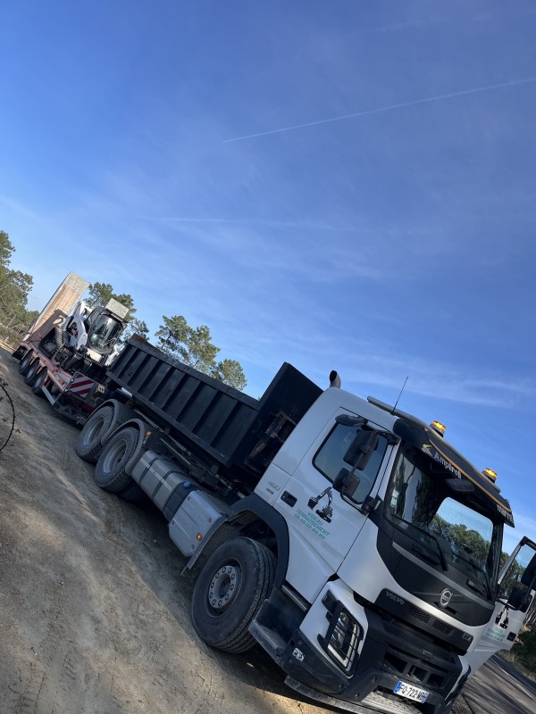 Travaux forestier en Gironde, renforcement digue et plage 