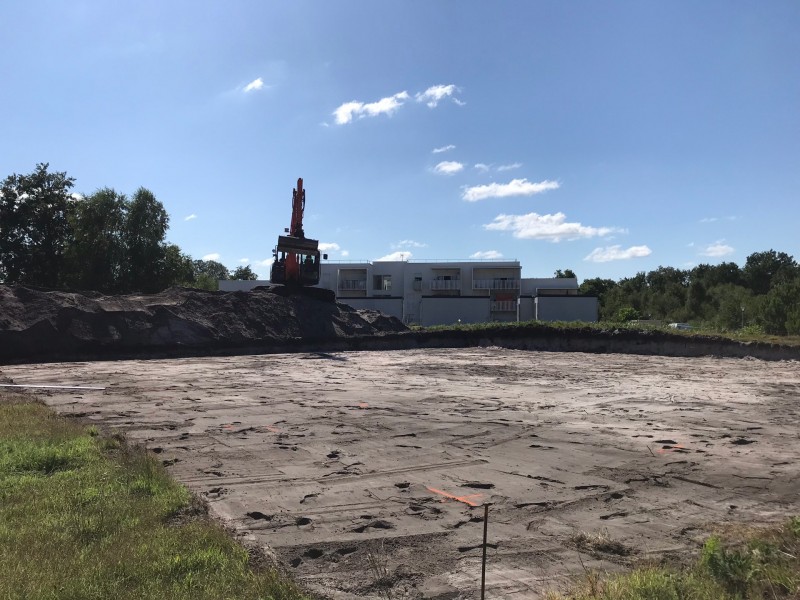 TERRASSEMENT d’une plateforme pour un futur bâtiment à Saint Jean d'Illac proche de Bordeaux