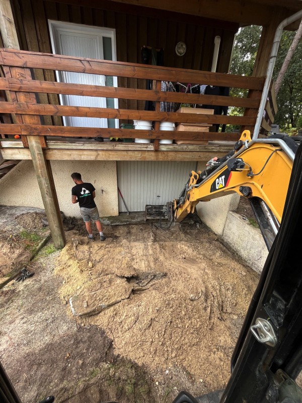 Viabilisation de deux maisons à Maubuisson en Gironde