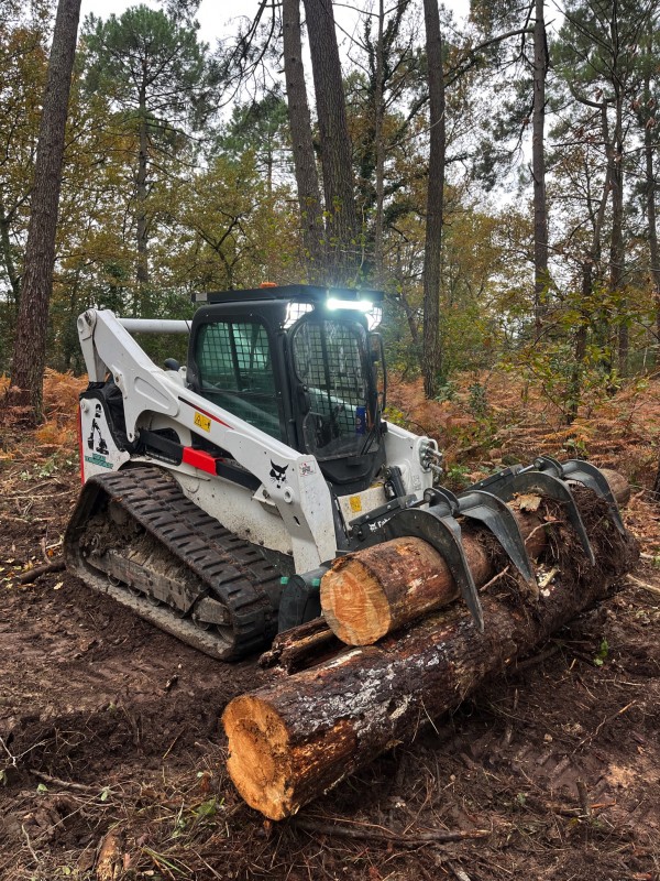 Broyage Forestier sur la commune de Cénac en Gironde proche de bordeaux