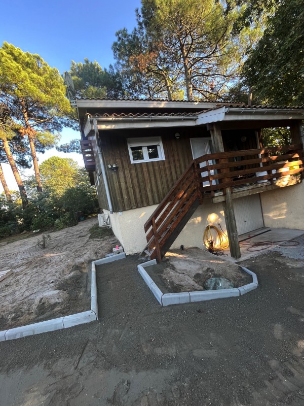 Viabilisation de deux maisons à Maubuisson en Gironde