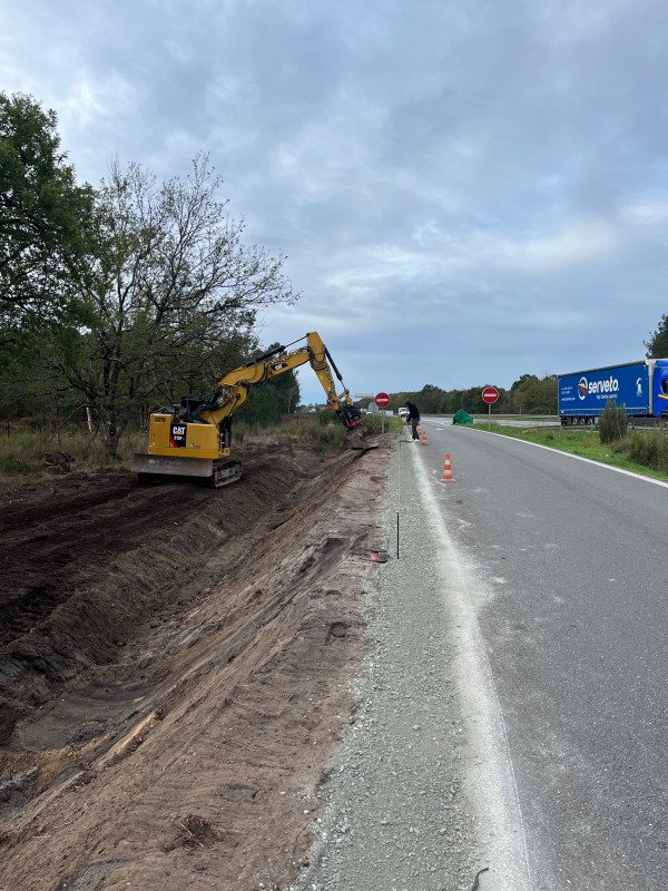 Nettoyage  de terrain, broyage et débroussaillage sur la commune de cestas en Gironde .