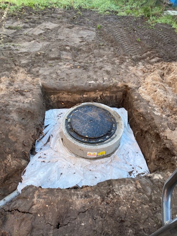 Assainissement et viabilisation d’une maison neuve sur la commune de Pessac .