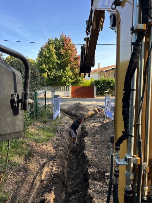 Viabilisation de deux maisons à Maubuisson en Gironde