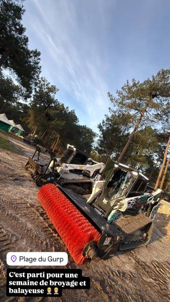 Balayeuse Voirie pour camping ou collectivité sur la gironde