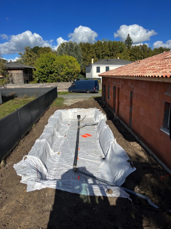 Viabilisation complète d’une maison au Taillan Médoc