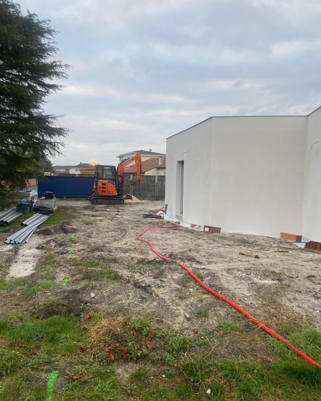 Viabilisation complète de maison sur la commune du haillan.