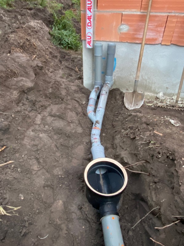 Assainissement et viabilisation d’une maison neuve sur la commune de Pessac .