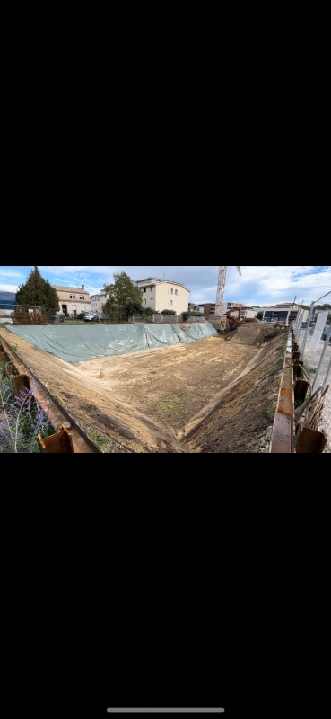 Terrassement terrain Médoc sur la commune du Taillan Médoc avec réalisation d'un parking souterrain