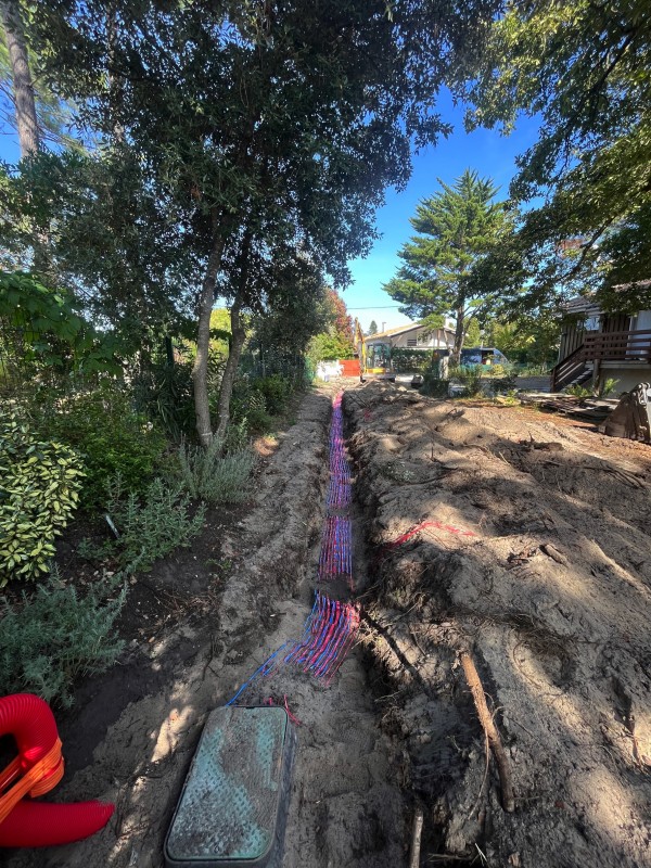 Viabilisation de deux maisons à Maubuisson en Gironde