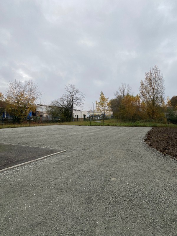 Aménagement extérieur pour la réalisation d'un parking en diorite à Canéjan en Gironde