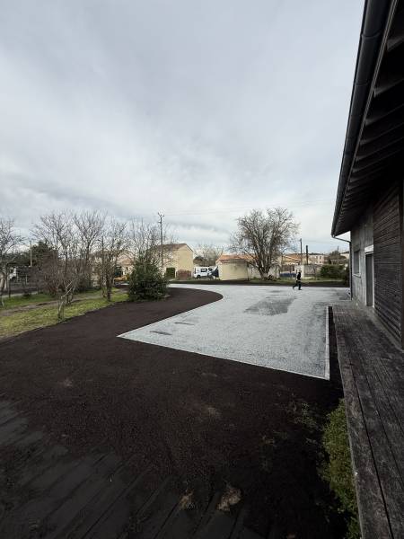Réalisation allée carrossable à Macau proche de Bordeaux