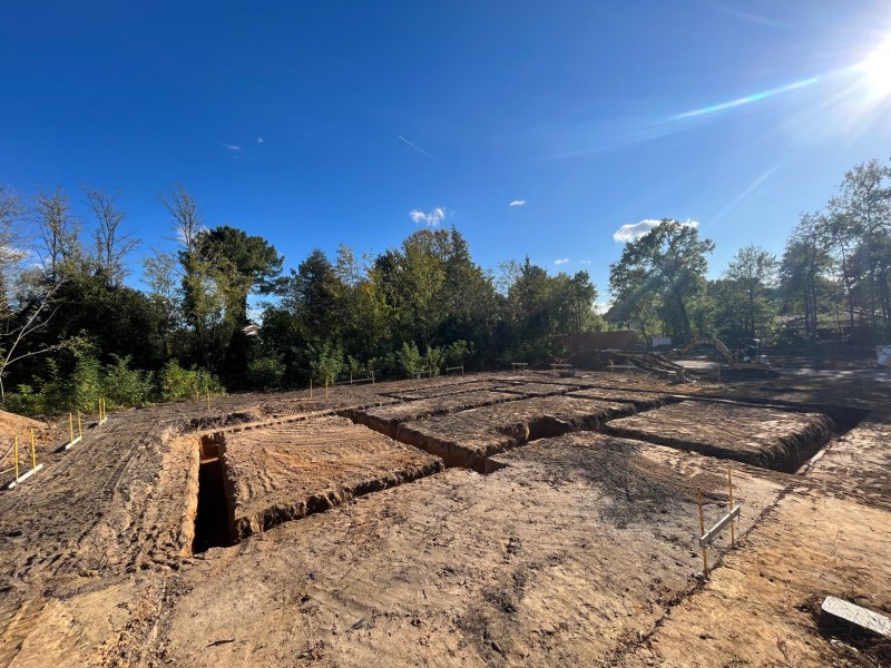 Terrasement d’une maison sur la commune de saint Aubin de médoc