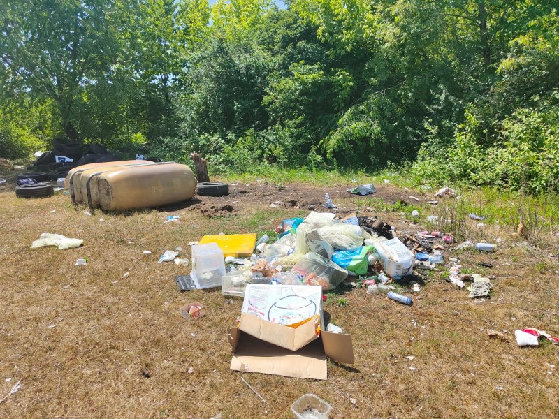 Curage et nettoyage de dépôt sauvage sur la commune de EYSINES en Gironde