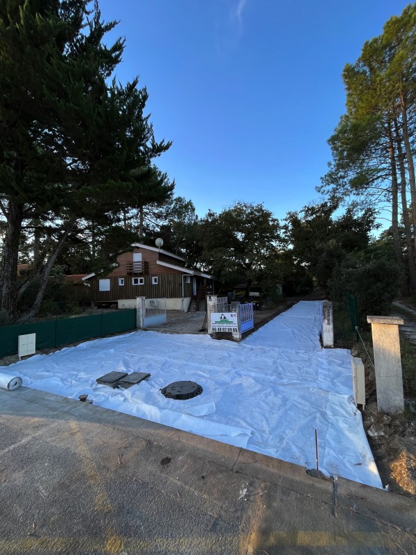 Viabilisation de deux maisons à Maubuisson en Gironde