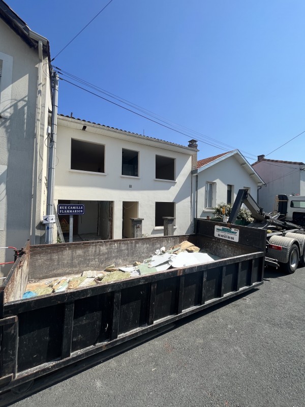 Démolition de maison mitoyenne avec accès difficile à Bordeaux en Gironde