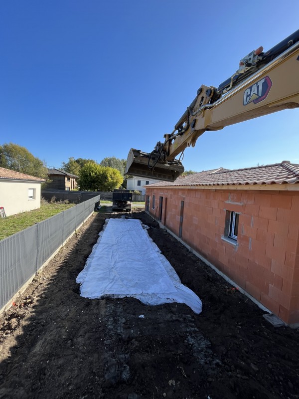 Viabilisation complète d’une maison au Taillan Médoc
