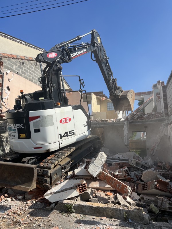 Démolition de maison mitoyenne avec accès difficile à Bordeaux en Gironde