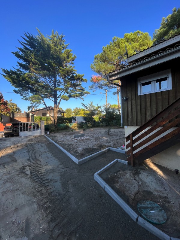 Viabilisation de deux maisons à Maubuisson en Gironde