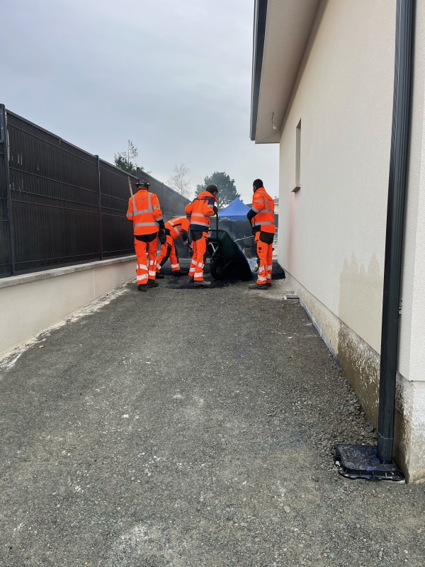 Création de parking et allée sur Bordeaux .
